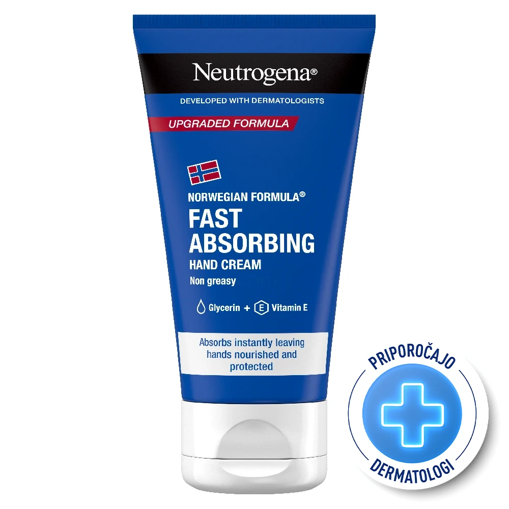 Neutrogena, hitro vpijajoča krema za roke (75 ml)